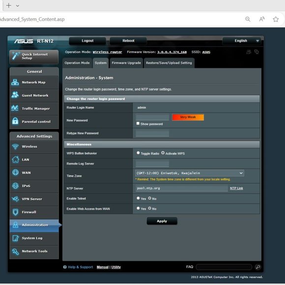 ASUS Wireless N300 3-in-1 Router/AP/Range Extender | RT-N12 | H/W Ver D1 - Picture 10 of 15